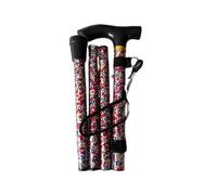 Floral Folding Walking Stick: Stylish Support for On-the-Go Mobility