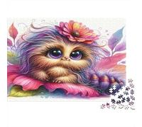 Floral Fox Jigsaw Puzzles Petal Perch 1000 Piece Recycled Paper for Adults Puzzle Fun Challenging Game Home Activity Age 12 Years Up Gift 70x50cm/1000pcs