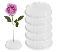 Floral Frogs for Arrangements Flower 5PCS 2.8x0.8 Inch Transparent Plastic Floral with 3 Suckers Round Pin Frogs for Flowers Arrangements Supplies/372