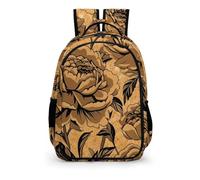 Floral Front Doormat Spring Floral Doormat Botanical Welcome Mat Housewarming Gift Idea Flower Mat Botanical Flower Decor Backpack - Laptop Backpack for Women, Stylish Daypack for School Work Tra