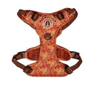 Floral Garden Dog Harness, Adjustable Mesh Harness for small, medium & Large Dogs, Lightweight Comfortable Harness with Front & Back D-Rings by Salt Dog Studios (Wildflower Meadow, Large)