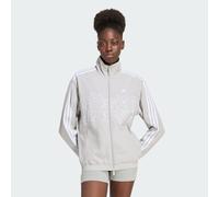 Adidas Originals Floral Gfx Firebird Loose Track Full Zip Sweatshirt Grey S Woman