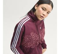 Adidas Originals Floral Gfx Firebird Loose Track Full Zip Sweatshirt Red,Pink XL Woman