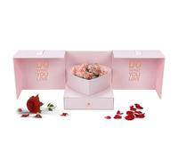 Floral Gift Box - Saint Satin Ribbon Festival Box, Paper Drawer Box | Elegant Packaging for St, Mother's Day, , Celebration