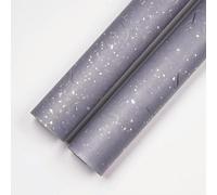 Floral Gift Wrap Paper Set Options Sparkling Gold Silver Speckles Waterproof Ideal for DIY Craft Packaging