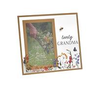 Floral Glass Photo Frame 4' x 6' - Grandma