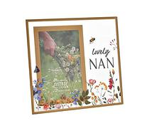 Floral Glass Photo Frame 4' x 6' - Nan