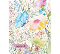 Floral Graph Squared Paper Notebook For Girls or Women: Notebook with 110 Pages for Notes, Math, School, Work and Creative Ideas
