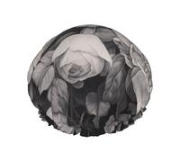 Floral Graphite print Bath cap Large bath cap Fit for all lengths of hair Protects hair bath cap Reusable