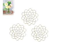 Floral Grid for Vase - Stainless Steel Flower Arranging Tool, Reusable Wire Flower Grid Holder for Floral Arrangements, Iron Craft Flower Support for Bouquets, Centerpieces (A&B&C)