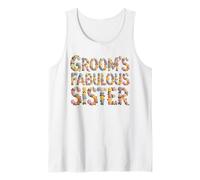 Floral Groom's Fabulous Sister Bride Babes Bridal Entourage Tank Top