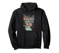 Floral Growth Positive Mindset Aesthetic Art Pullover Hoodie
