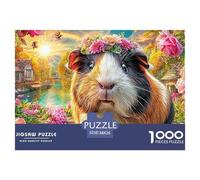 Floral Guinea PigMythic Jigsaw Puzzles for Adults Featuring 1000 Advanced, ‘Near-Impossible’ Difficulty Challenging Puzzle Games for Both Women And Men - These Mythic Jigsaw Puzzles Are Crafted for A