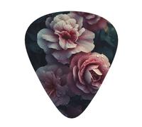 Floral Guitar Plectrums, 12 Pcs Lightweight Guitar Plectrums, 0.46mm/0.71mm/0.96mm Thickness For Acoustic Guitar Acoustic Electric Guitar Ukulele Bass