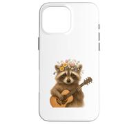 Floral Guitar Raccoon Woodland Harmony Case for iPhone 16 Pro Max