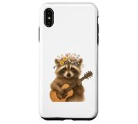 Floral Guitar Raccoon Woodland Harmony Case for iPhone XS Max