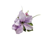 Floral Hair Clip Realistic Lilies Detail Lightweight Design Fabric Flower Hairpin Multiple Colors Special Event Styling
