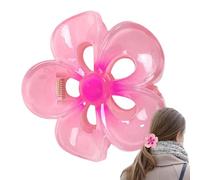 Floral Hair Clips | Acrylic Strong Hold Hair Clip | Non-Slip Hair Clips, Large Women's Hair Barrettes for Beach Tropical Hair Supplies