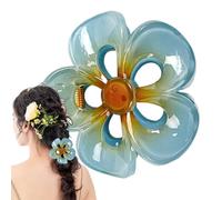 Floral Hair Clips, Flower Hair Claw - Strong Hold Flower Hair Claw, Non-Slip Hair Clips, Large Hair Barrettes for Women, Hair Supplies