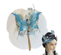 Floral Hair Clips,Tassel Hair Clip | Silk Bowknot Elegant Rose Shiny Tassels Headwear for Youth Girl Women Formal Events Cosplay Wedding Prom Bridal Festival School