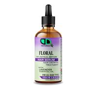 Floral Hair Serum - 100% Natural Hair Growth Treatment with Lavender Essential Oil - Vegan & Cruelty-Free - 100ml - Nourishes Scalp & All Hair Types