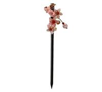 Floral Hair Stick Flower With Rhinestones Flower Jewelry Butterfly Jewelry Chinese Decorative Decorative Belt
