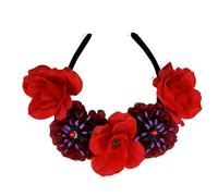 Floral Hairband Skull Rose Hair Hoop Halloween Decorative Spiders Role Play Costume Proms Party Live Show Headwear
