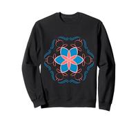 Floral Harmony - Mandala Design in Blue Coral Boho fp_2A Sweatshirt