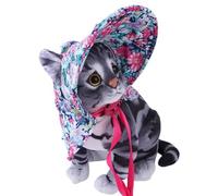 Floral Hat for Dogs, Summer Cat Hat | Summer Visor for Pets - Adjustable Outdoor Sports Hats for Dogs Summer Visor Pet Accessories
