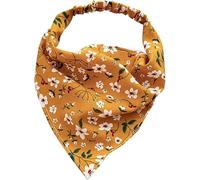 Floral Head Kerchief Floral Pattern Elastic Headband Triangle Scarf Fashion Hair Scarf Women Boho Hair Band (5pcs)