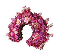 Floral Headband Women Girl Hair Accessories Headband Festival Big Flower Crown Wreath Decoration For The Hair Wedding Party Bride Headwear (Color9)