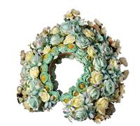 Floral Headband Women Girl Hair Accessories Headband Festival Big Flower Crown Wreath Decoration For The Hair Wedding Party Bride Headwear (Color15)