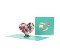 Floral Heart Wreath 3D Pop Up Thank You Card