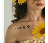 Floral Herbal Temporary Tattoos, Waterproof, For Covering Scars, Long-lasting 2 Weeks, Fake Tattoos