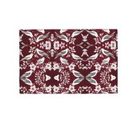 Floral Herbs Botanical Engraving Imitation Linen Placemat Elegant Double Sided Printed Table Mat For Home Dining Hotel & Outdoor Use Heat Resistant & Foldable Design
