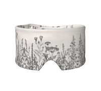 Floral Herbs Botanical Engraving Print Sleep Eye and Ear Muffs Mask - Adjustable Yoga Travel Headband, Keep Warm Shading Comfortable Aid