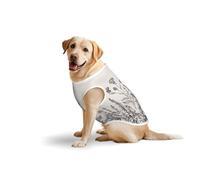 Floral Herbs Botanical Engravingprint Large Pets Vest Party Travel Breathable Summer Lightweight Soft Cozy Sleeveless
