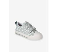 Floral Hook-&-Loop Trainers for Children, Designed for Autonomy printed green