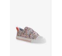 Floral Hook-&-Loop Trainers for Children, Designed for Autonomy printed pink