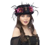Smiffys Floral Horn Top Hat