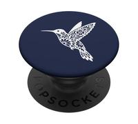 Floral Hummingbird Colibri Bird Artwork PopSockets Adhesive PopGrip