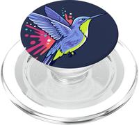 Floral Hummingbird Colibri Bird Artwork PopSockets PopGrip for MagSafe