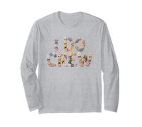 Floral I DO Crew Bride Squad Bridal Future Mrs Bachelorette Long Sleeve T-Shirt