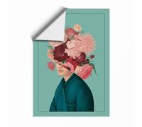 Floral Identity Maximalist Unframed Wall Art Print A2 (59.4×42cm), Wall Decor for Living Room, Bedroom, Office & Home, Art Gift