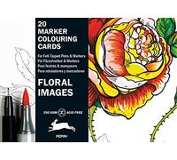 Floral Images: Marker Colouring Card Book (Multilingual Edition)