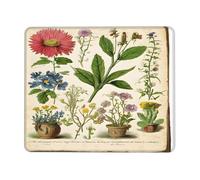 (Floral in The Old Book) Printed Mousepad 7 x 8.6 in, Waterproof Non-Slip Mouse-Pad Rubber Base for Laptop Desktop Mat for Home Office Desk Decor
