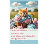 Floral Inspirational Notebook with Bible Verse on the Cover: I can do all this through him who gives me strength - Philippians 4:13