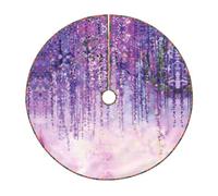 Floral Ivy Blossoms Tree Print Christmas Tree Skirt Festive Decoration For The Perfect Holiday Ambience