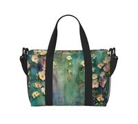 Floral Ivy Blossoms Tree Print Travel Duffel Bag, Lightweight Water-Resistant Weekender Spacious Gym & Travel Bag for Men, Women & Teens
