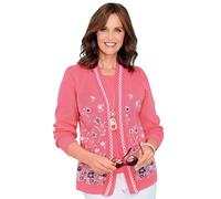 Floral Jacquard Mock Twin Set Chums Coral 14-16